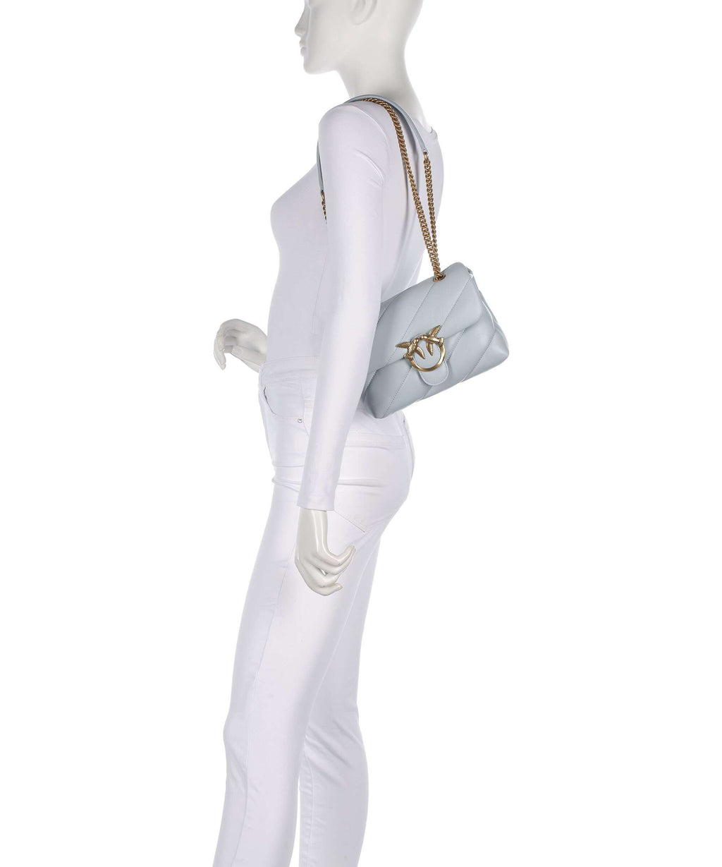 Pinko Love Puff Mini Shoulder bag azzurro celeste/antique gold