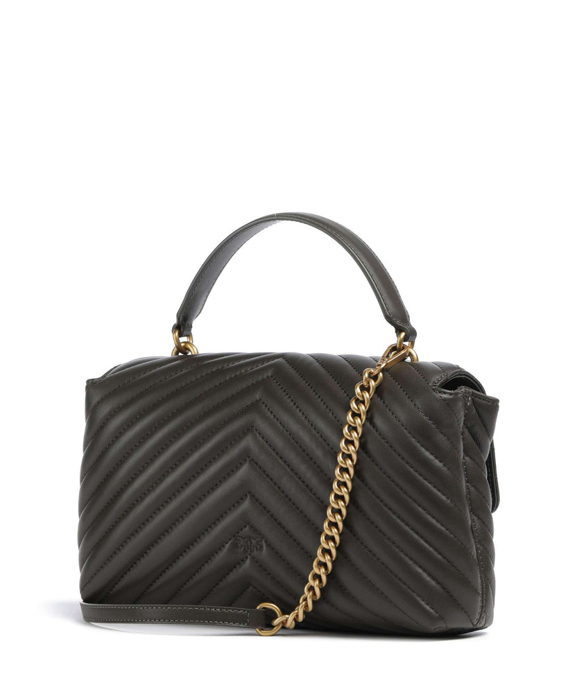 Pinko Love Lady Puff Classic Handbag verde fango/antique gold