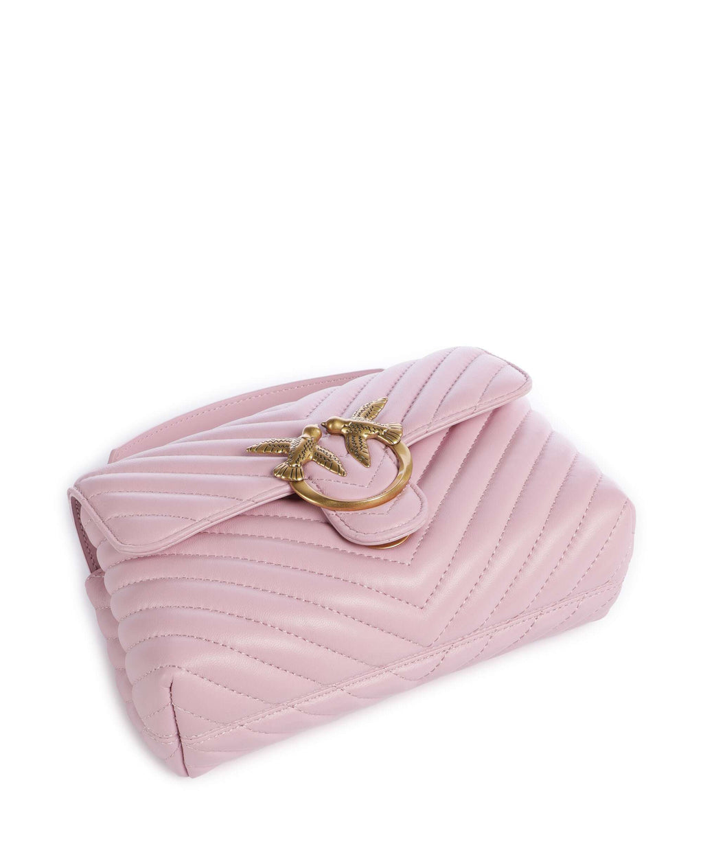 Pinko Love Lady Puff Mini Handbag rosa chiaro/antique gold
