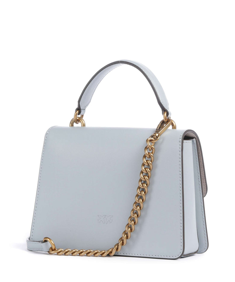 Pinko Love One Mini Handbag azzurro celeste/antique gold