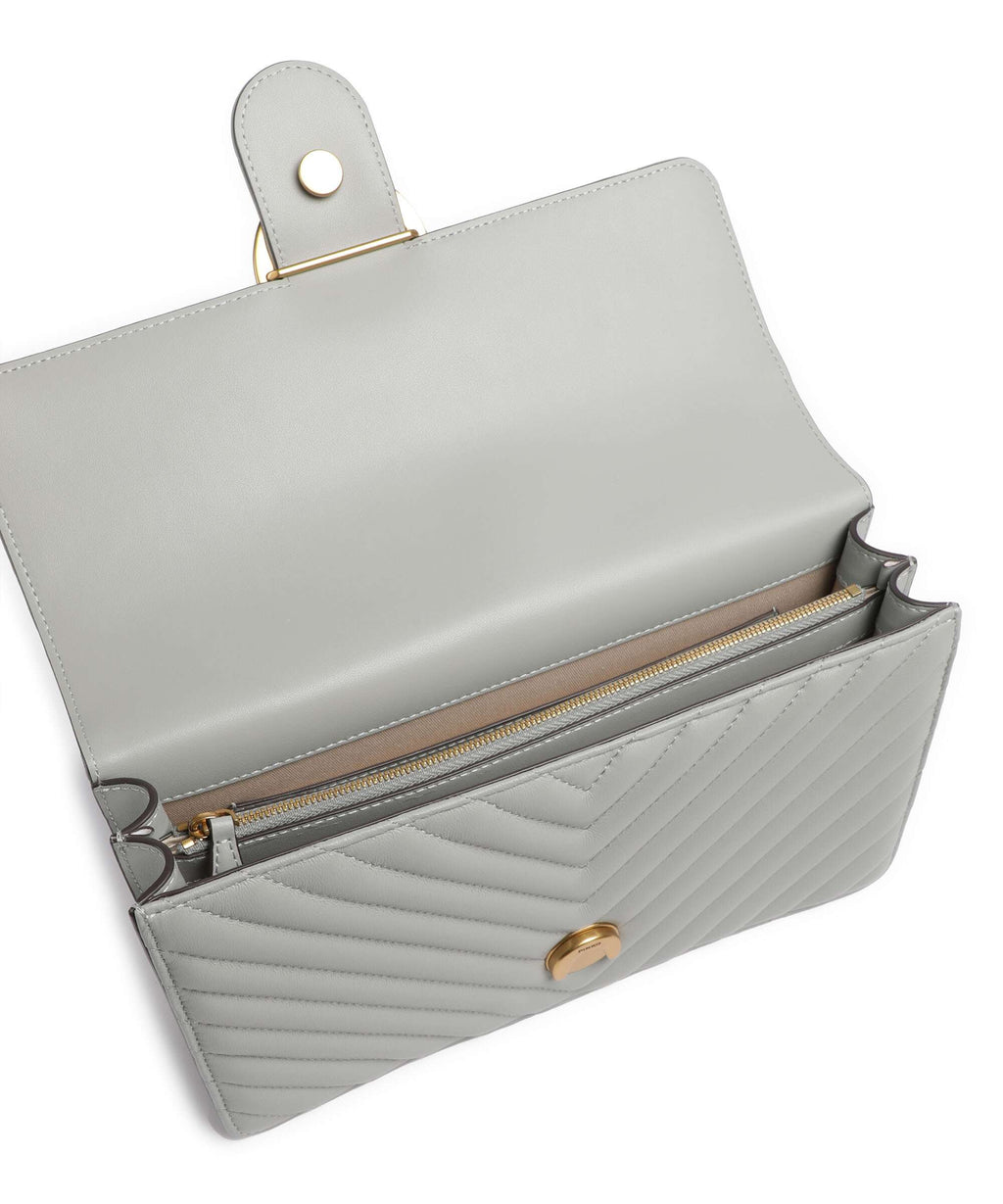 Pinko Love One Classic Shoulder bag grigio perla/antique gold