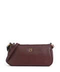 Pinko Half Moon Mini Crossbody bag burgundy wine/antique gold