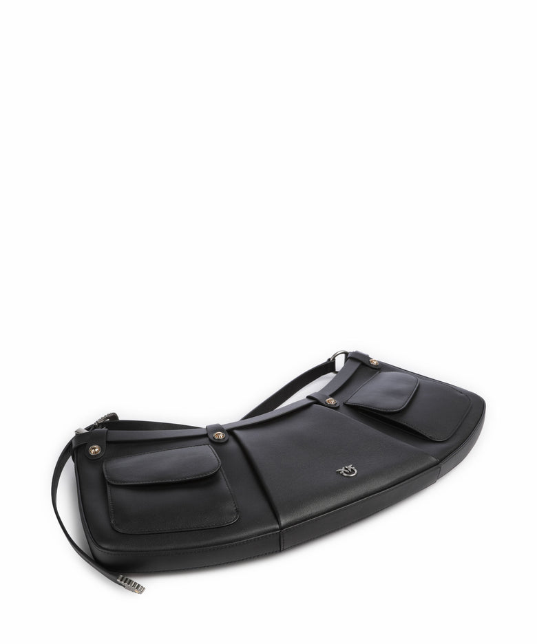 Pinko Pocket Shoulder bag nero/old silver