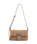 Pinko Love One Mini Slouchy Crossbody bag beige/scoiattolo/old silver