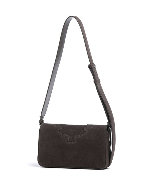 Pinko Love One Mini Slouchy Crossbody bag marrone/chicco di caffe/old silver