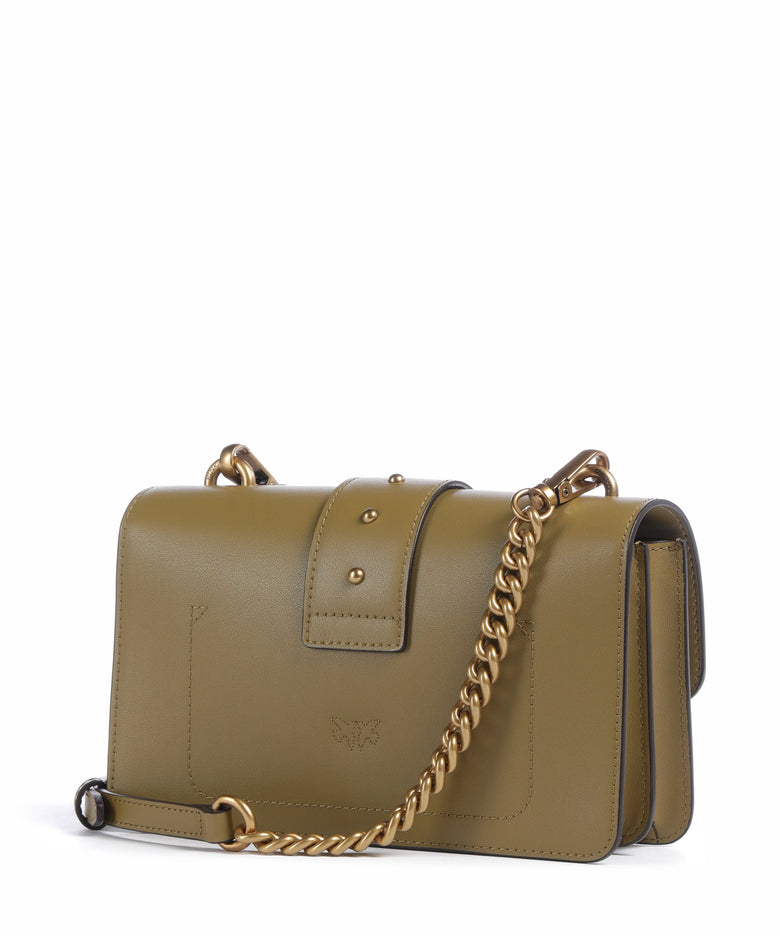 Pinko Love One Mini Crossbody bag verde canguro/antique gold
