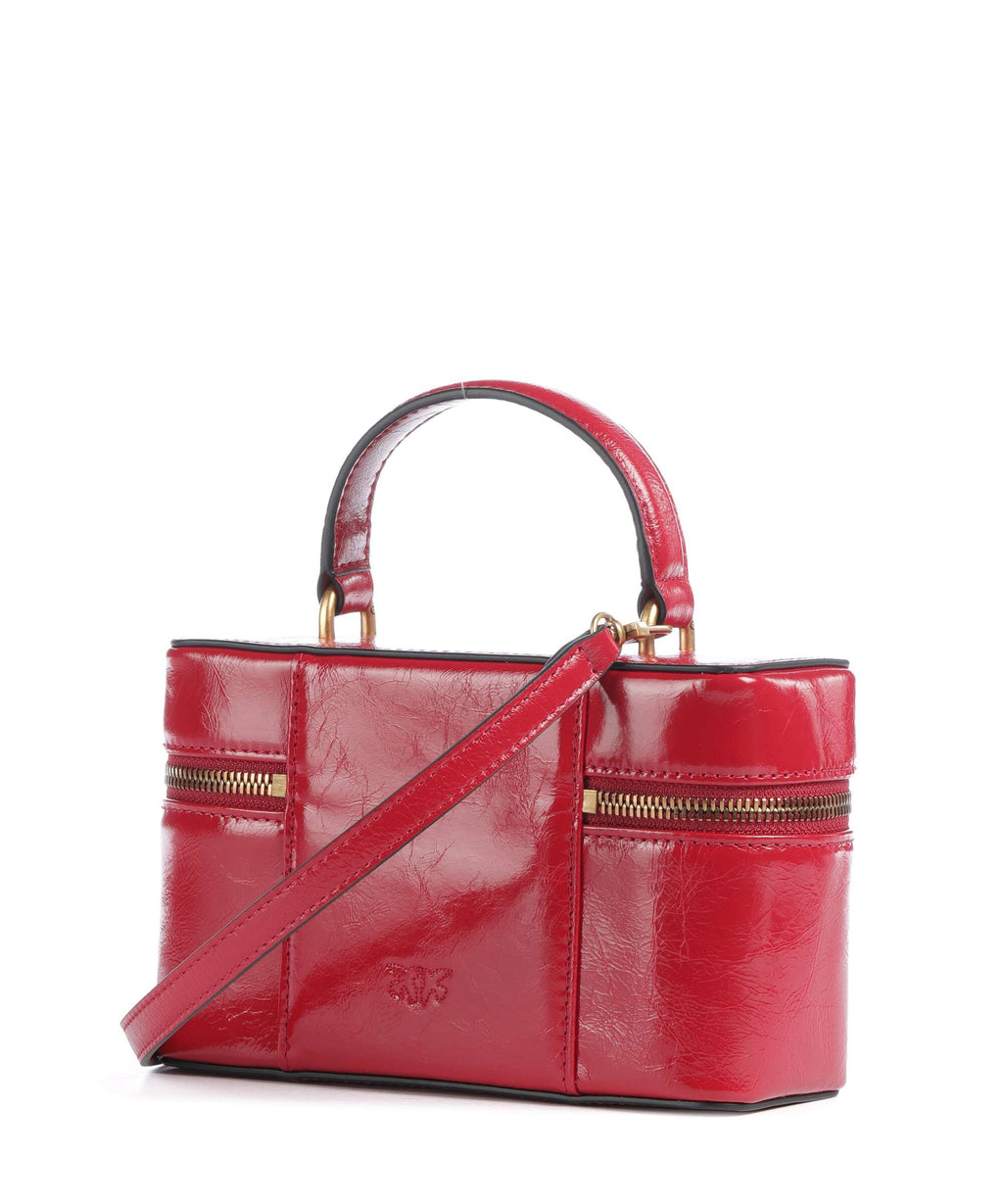 Pinko Vanity Mini Crossbody bag rosso rio/antique gold
