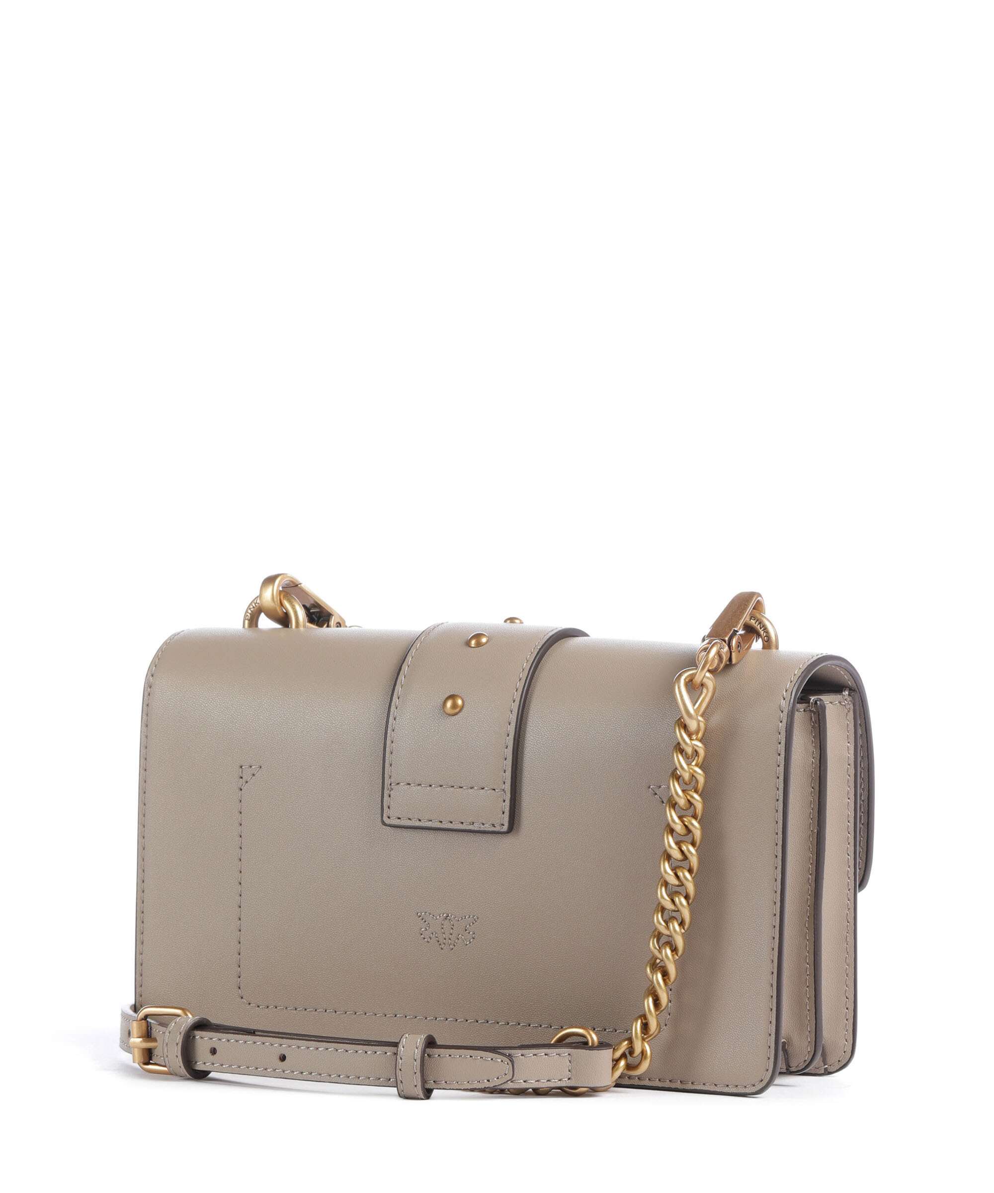 Pinko Love One Mini Crossbody bag grigio talpa/antique gold