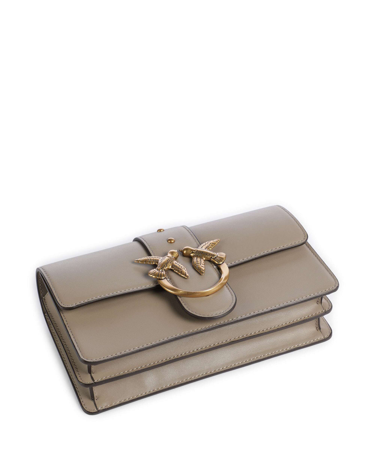 Pinko Love One Mini Crossbody bag grigio talpa/antique gold