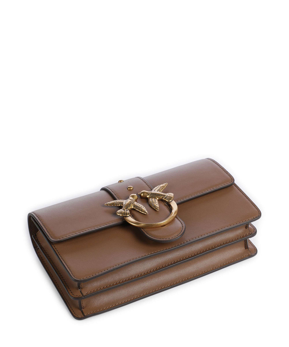 Pinko Love One Mini Crossbody bag marrone cognac/antique gold