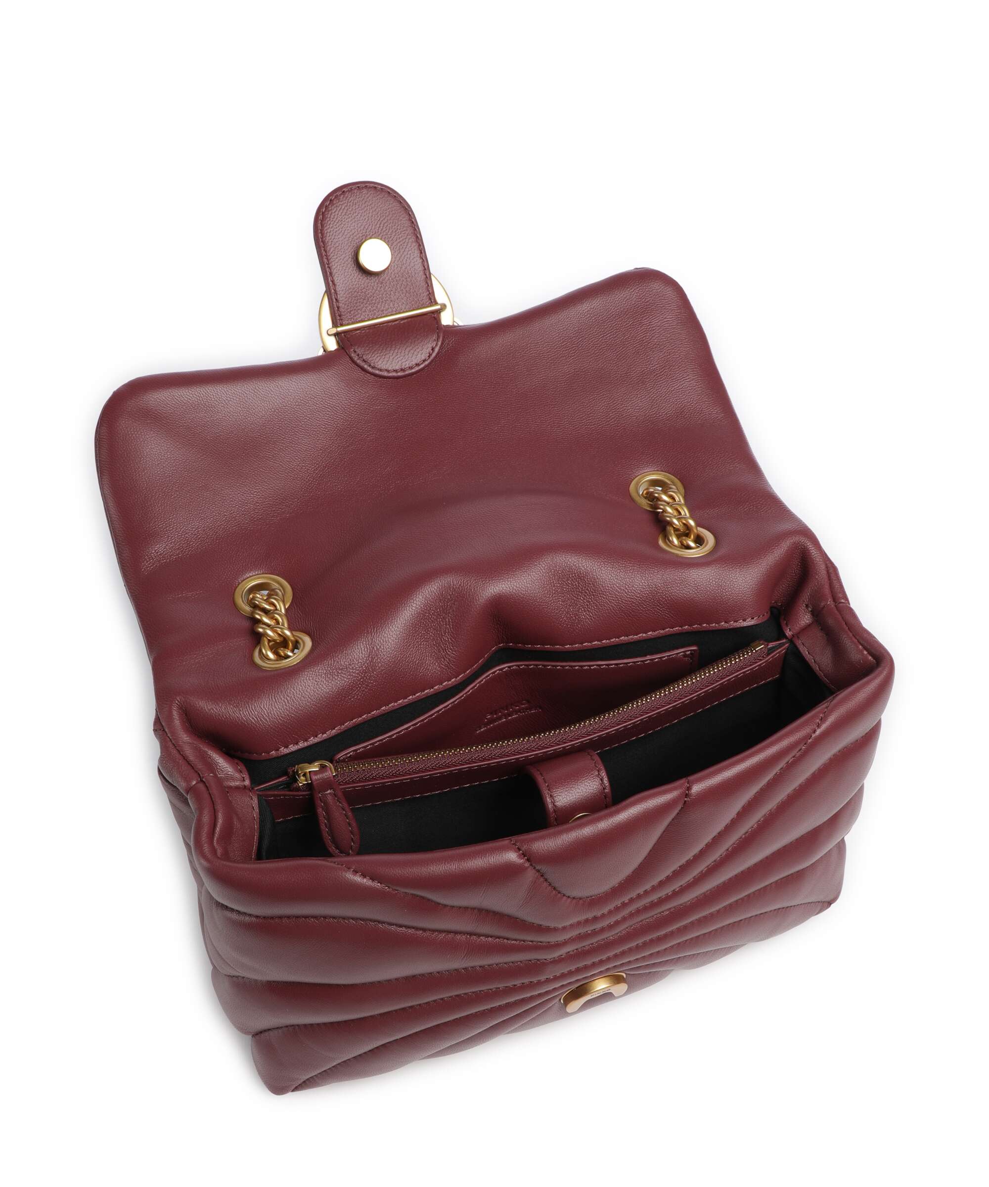 Pinko Love Puff Classic Shoulder bag ribes intenso/antique gold