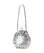 Vivienne Westwood Rosie Frame Metallic Crinkle Crossbody bag silver