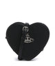 Vivienne Westwood Louise Heart Grain Crossbody bag black
