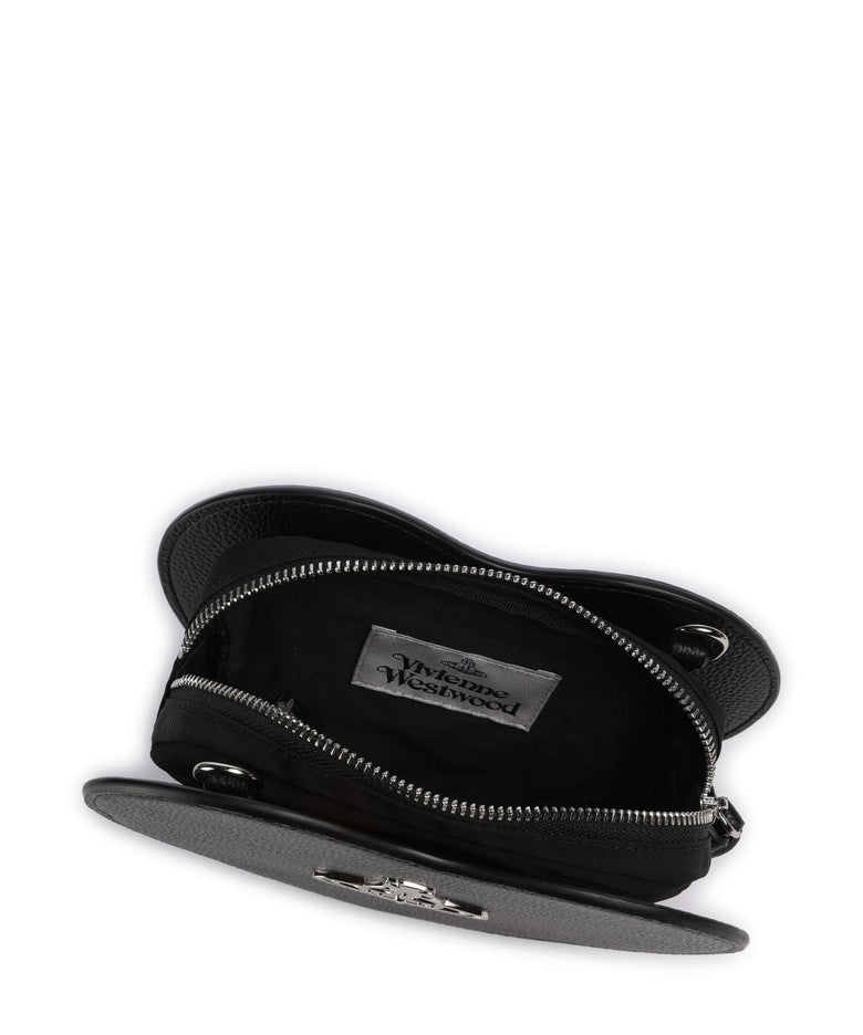 Vivienne Westwood Louise Heart Grain Crossbody bag black