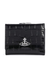 Vivienne Westwood Frame Embossed Croc Small Pung black