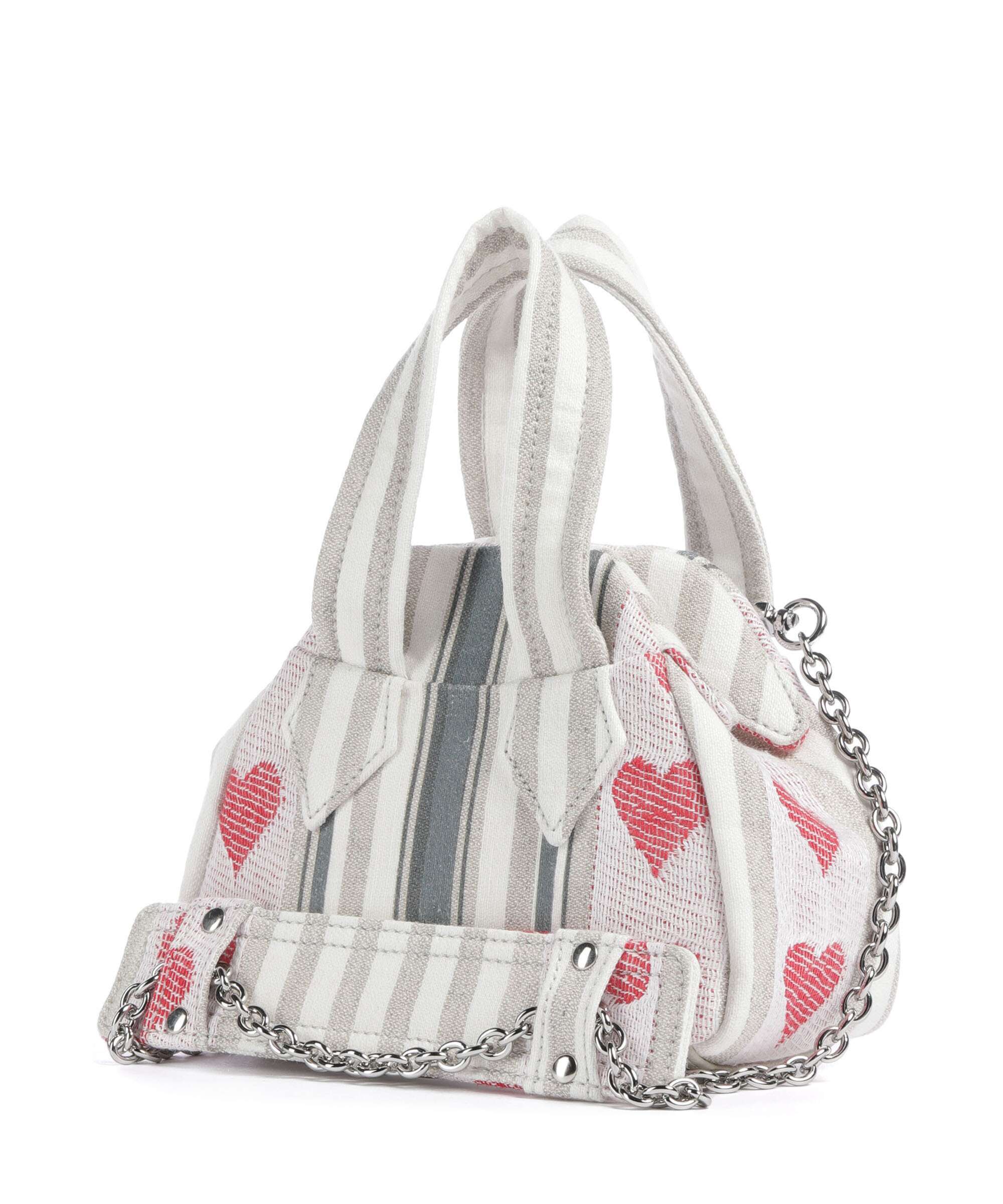 Vivienne Westwood Archive Linen Heart Stripes Mini Crossbody bag multicolour 