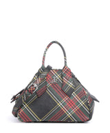 Vivienne Westwood Yasmine Saffiano Printed Small Håndtaske chelsea tartan