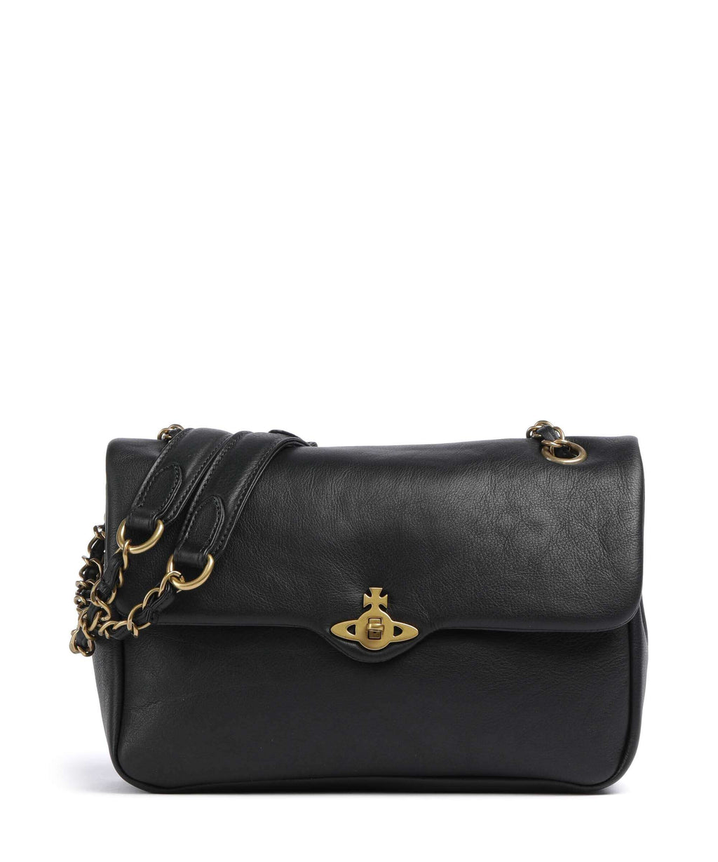 Vivienne Westwood Anita Aniline Medium Shoulder bag black