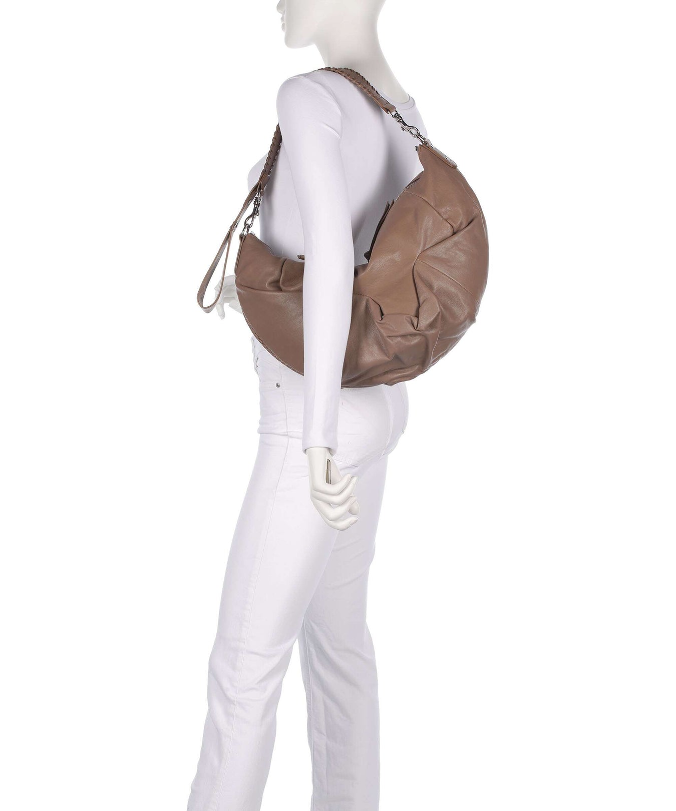 Vivienne Westwood Agnes Supple Medium Hobo bag grey