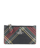 Vivienne Westwood Saffiano Printed Slim Credit card holder chelsea tartan
