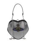 Vivienne Westwood Belle Heart Frame Diamante Crossbody bag silver