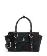 Vivienne Westwood Bettina Harris Tweed Check Mini Håndtaske dark check