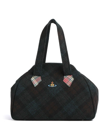 Vivienne Westwood Archive Harris Tweed Check Large Shopper taske dark check