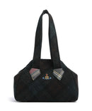 Vivienne Westwood Archive Harris Tweed Check Medium Skuldertaske dark check