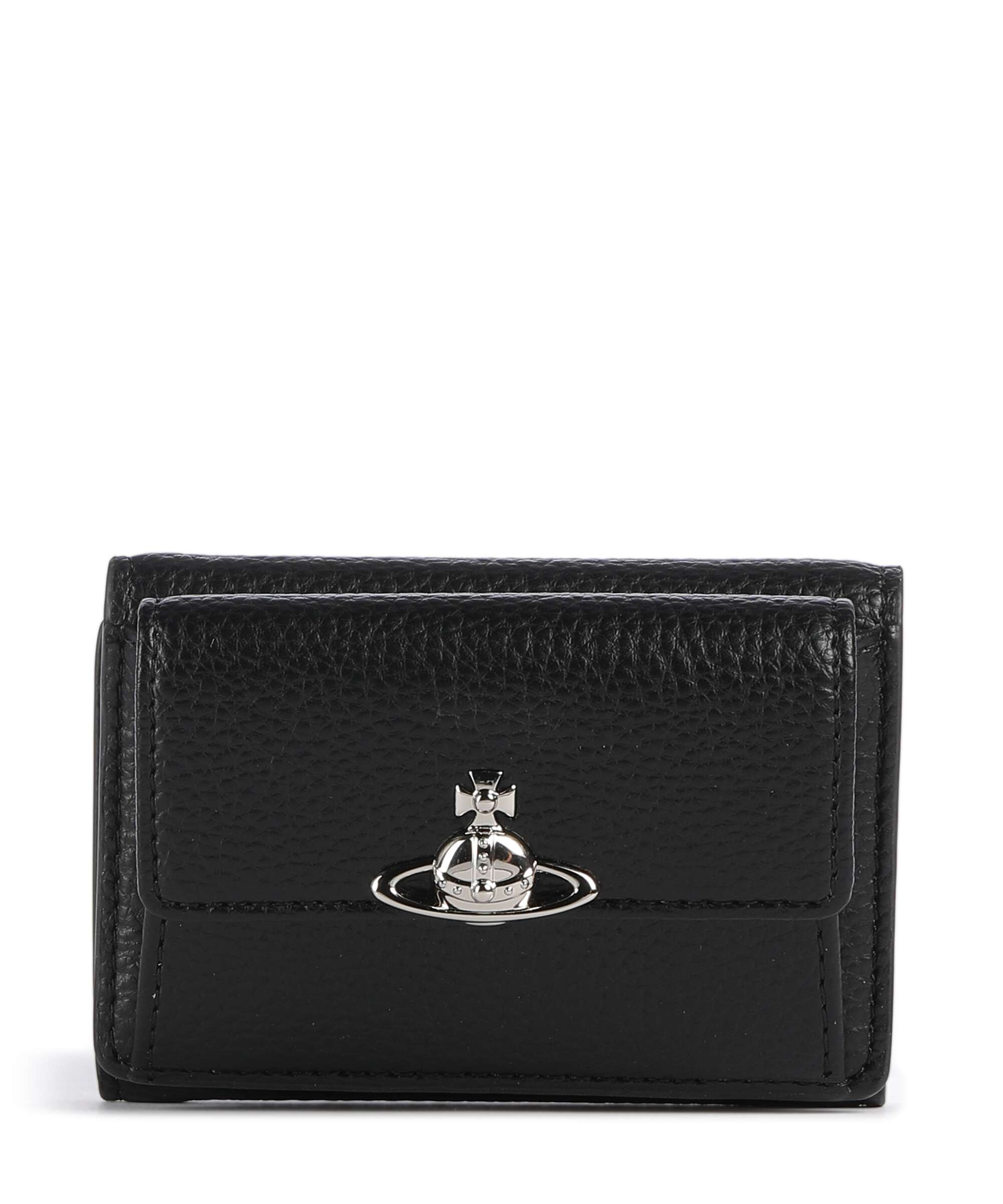 Vivienne Westwood Small Flap Grain Wallet black
