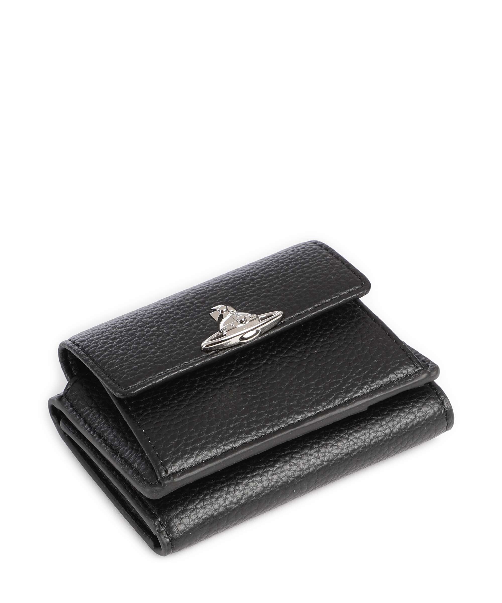 Vivienne Westwood Small Flap Grain Wallet black
