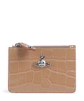 Vivienne Westwood Embossed Croc Slim Credit card holder dusty pink