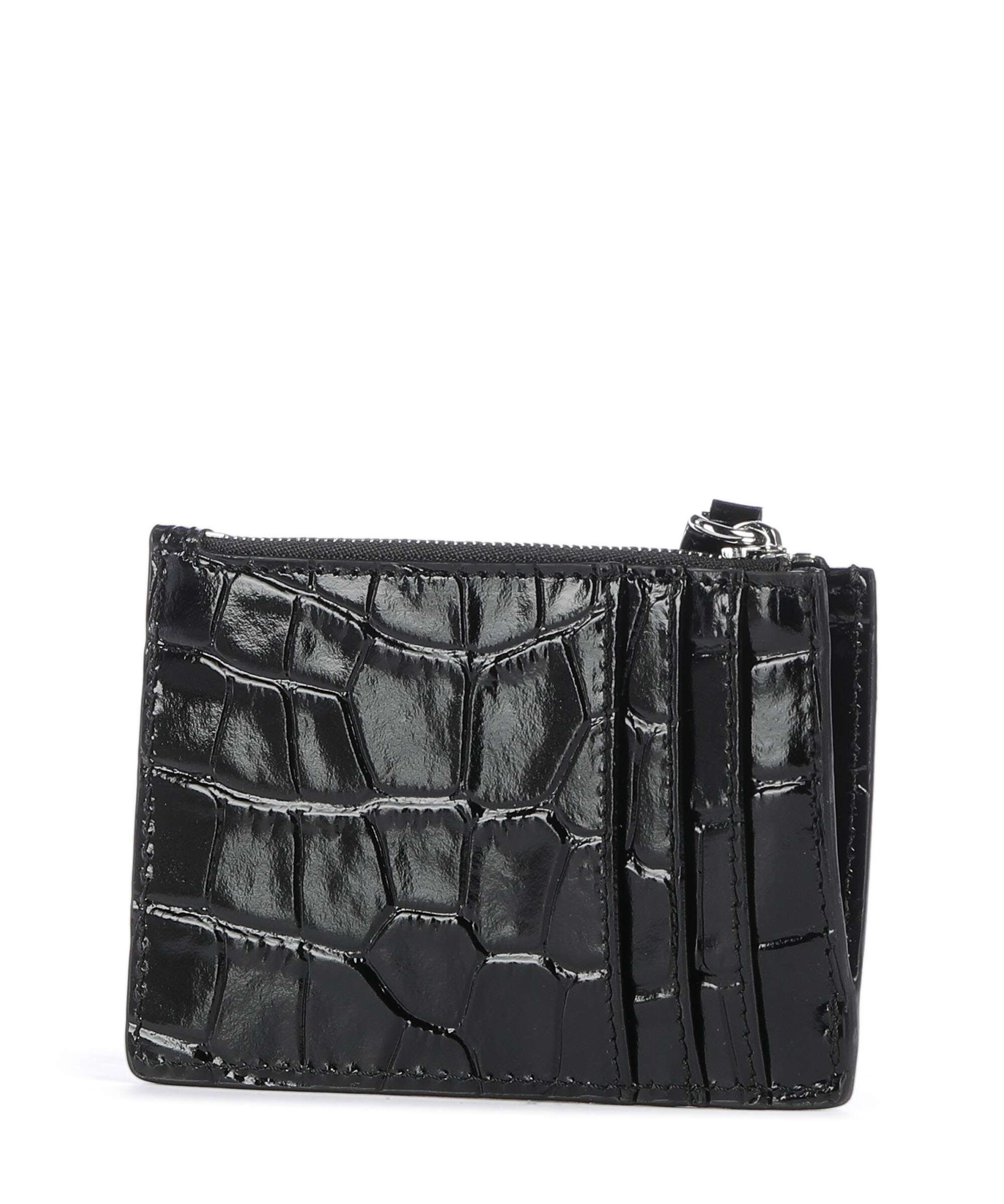Vivienne Westwood Embossed Croc Slim Credit card holder black