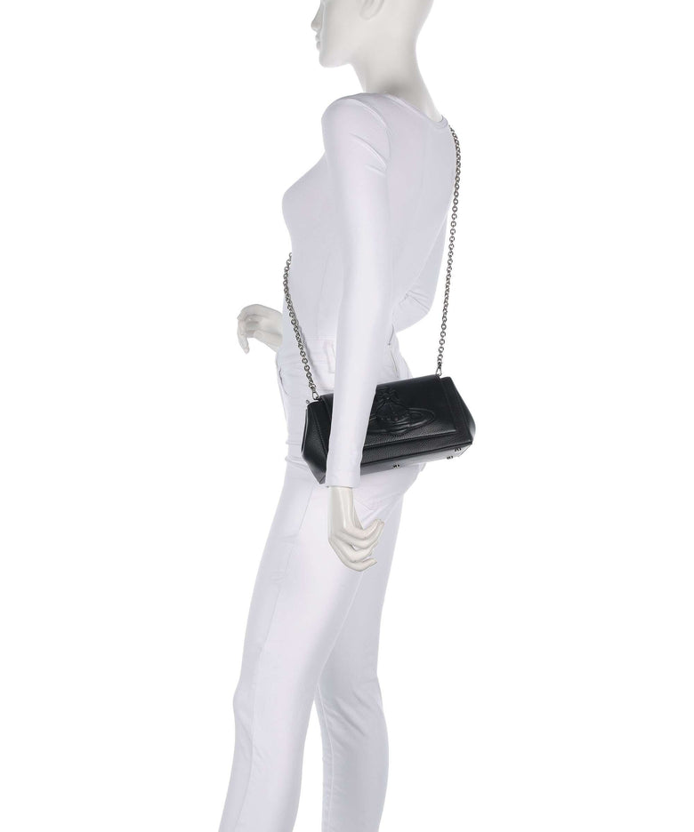 Vivienne Westwood Hazel Grain Medium Shoulder bag black