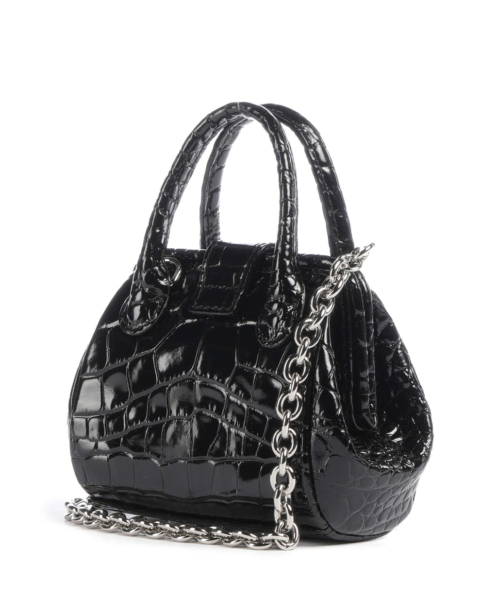 Vivienne Westwood Pamela Embossed Croc Mini Crossbody bag black