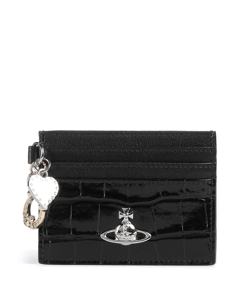 Vivienne Westwood Embossed Croc Credit card holder black
