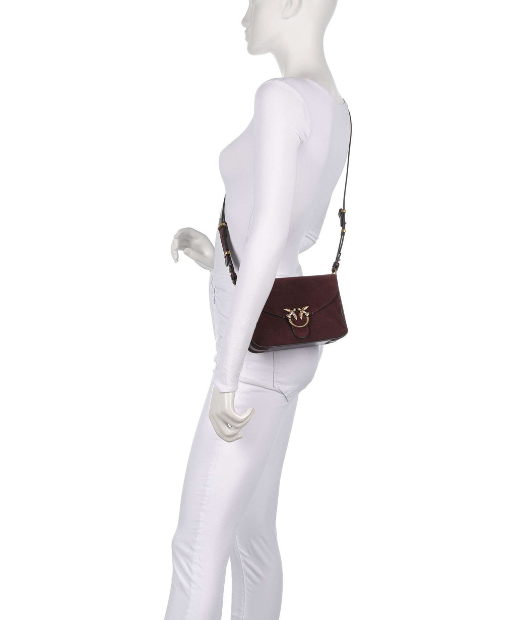 Pinko Love Classic Crossbody bag burgundy/gold