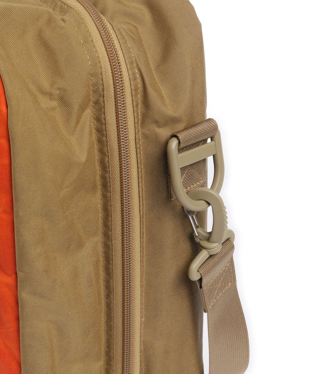 Filson Cordura Nylon Surveyor Pullmann Pack Backpack bag dark tan/flame