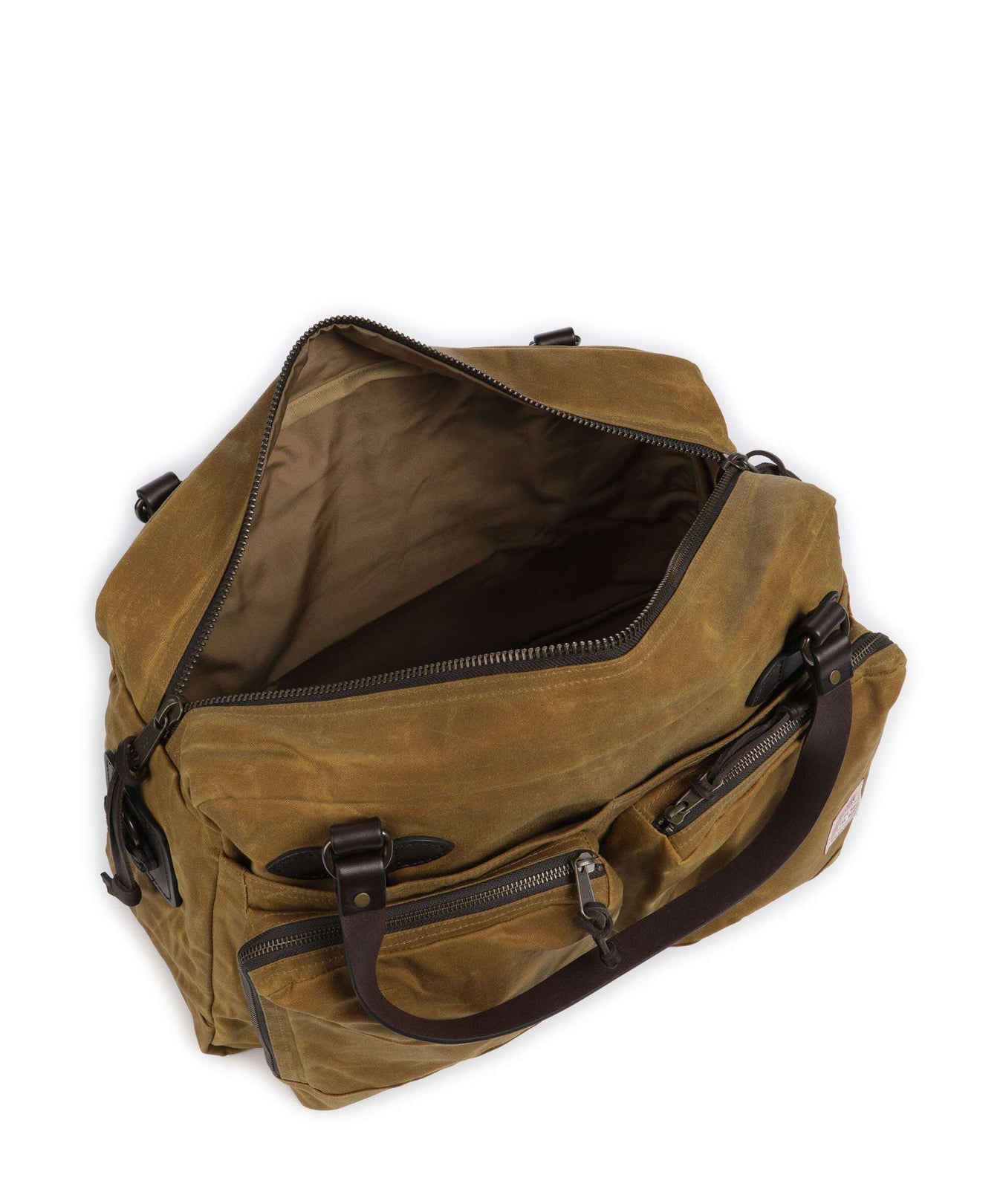 Filson Oil Finish Tin Cloth 24HR Duffle Weekend bag dark tan