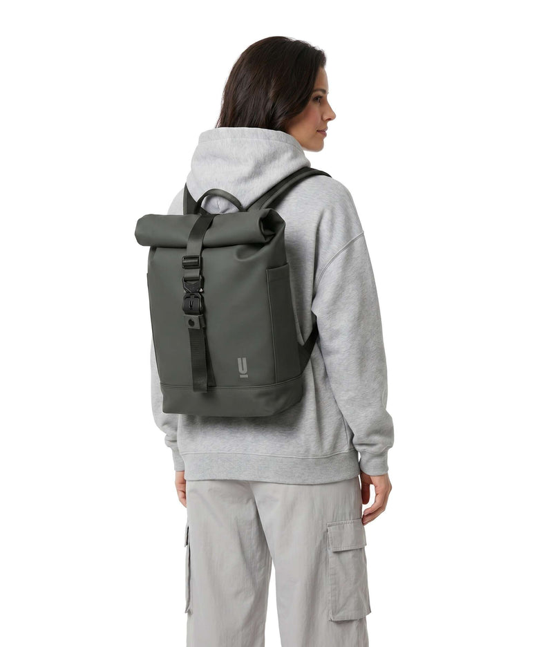 The Urban Society Rolltop backpack forest green