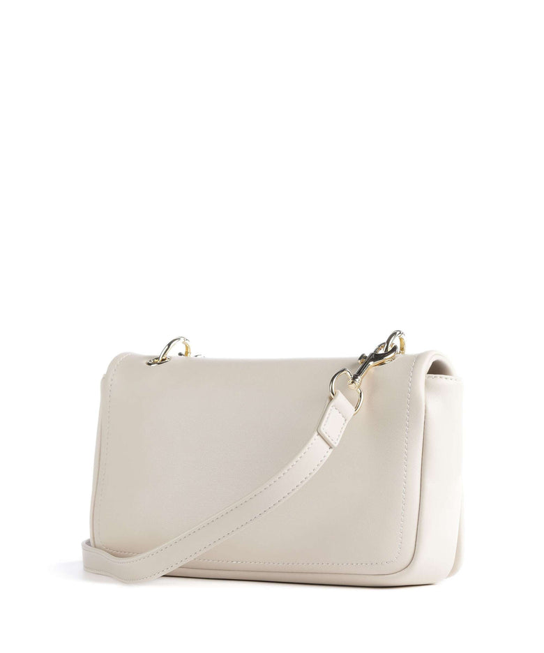 Love Moschino Strass Heart Chain Crossbody bag avorio