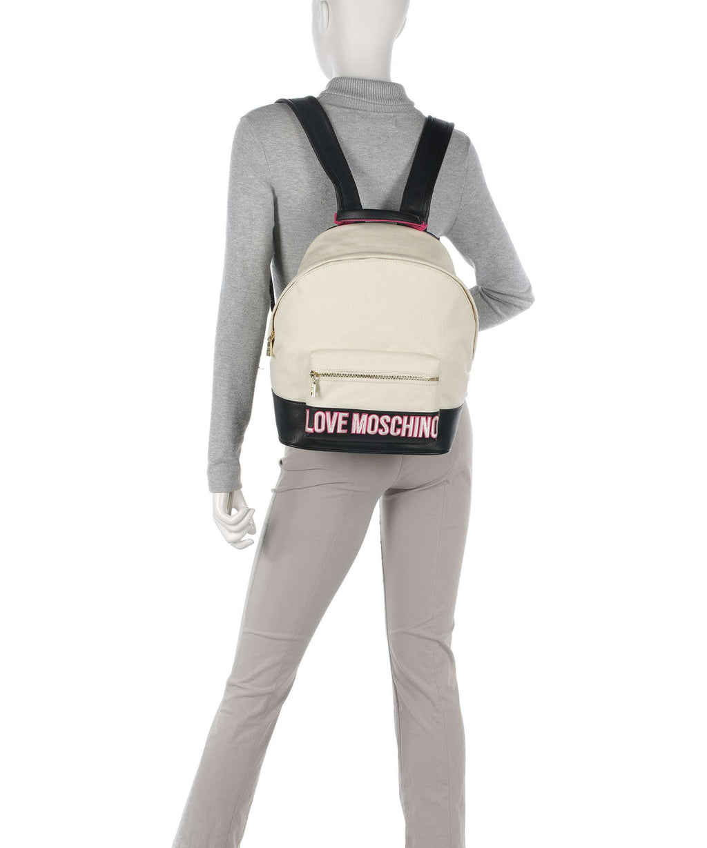 Love Moschino Free Time Backpack nero/fuxia/avorio