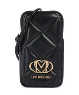 Love Moschino Embossed Q Mobiltaske black