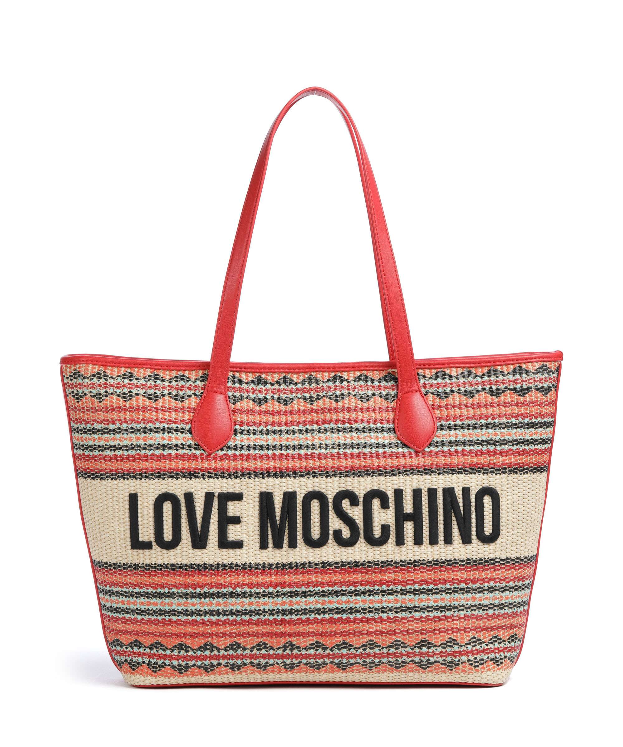 Love Moschino Sunset Stripes Tote bag multicolour/red