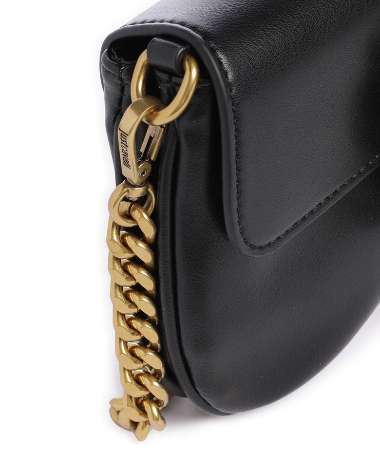 Just Cavalli Iconic Snakes Crossbody bag black