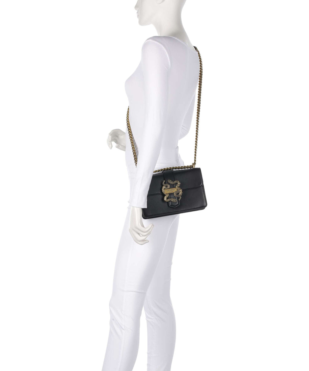 Just Cavalli Iconic Snakes Shoulder bag black