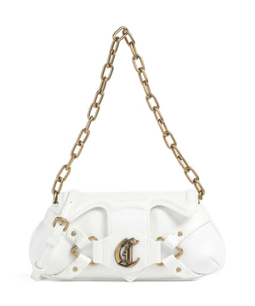 Just Cavalli Crossed Laces Skuldertaske white