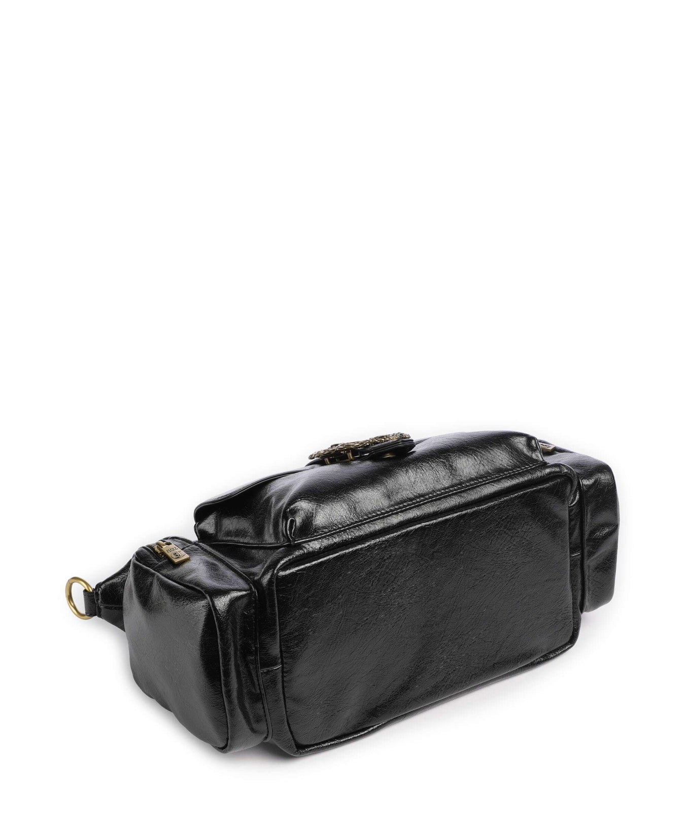 Just Cavalli Iconic Snakes Pockets Shoulder bag black