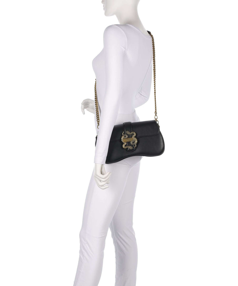 Just Cavalli Iconic Snakes Shoulder bag black