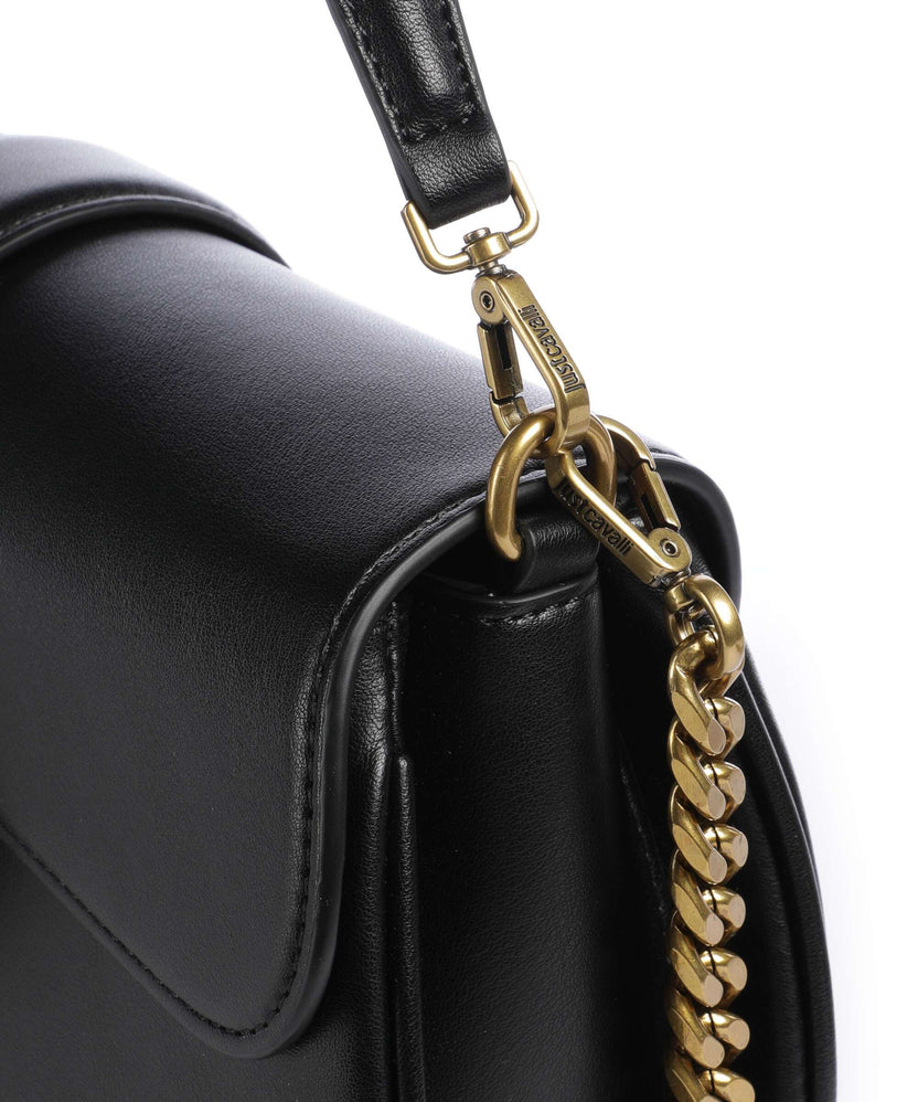 Just Cavalli Iconic Snakes Shoulder bag black
