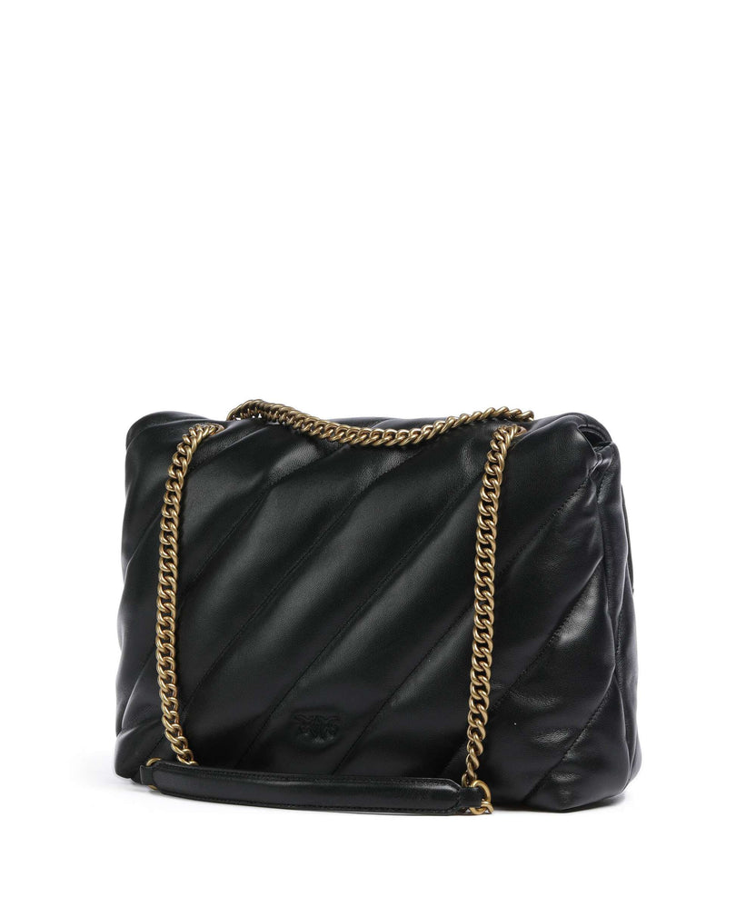 Pinko Love Puff Big Shoulder bag nero/antique gold